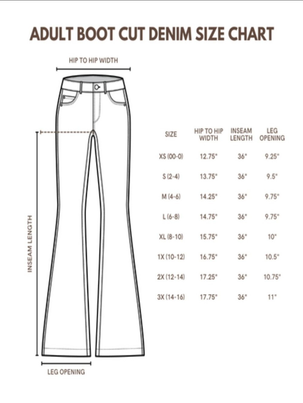 RANCH DRESS'N Fallon Taylor Barrel Pocket Medium Wash Denim bootcut jean S (2-4) - Picture 15 of 16